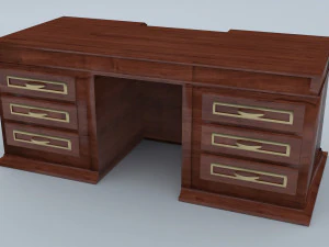 Classic Office Set 3D Model