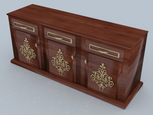 Classic Office Set Modello 3D