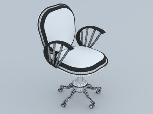Classic Office Set Modello 3D