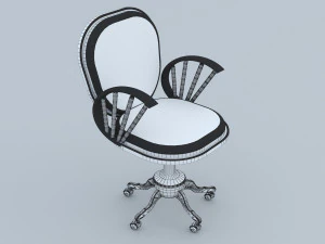 Classic Office Set 3D Model