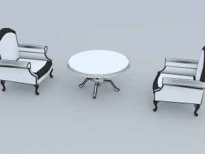 Classic Office Set Modello 3D
