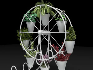 Decorative Flower Stand 3D Model