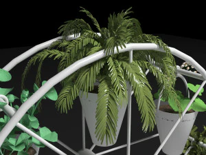 Decorative Flower Stand 3D Model