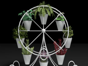 Decorative Flower Stand 3D Model