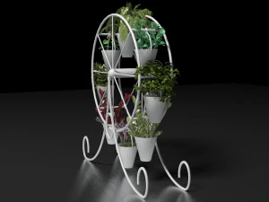 Decorative Flower Stand 3D Model