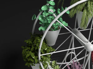 Decorative Flower Stand 3D Model