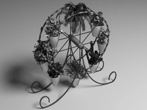 Decorative Flower Stand 3D Model