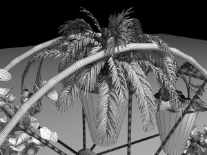 Decorative Flower Stand 3D Model