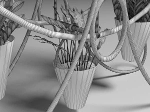 Decorative Flower Stand 3D Model