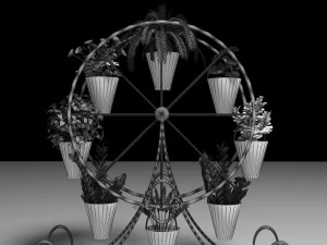 Decorative Flower Stand 3D Model
