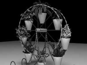 Decorative Flower Stand 3D 모델