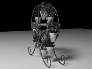 Decorative Flower Stand 3D Model