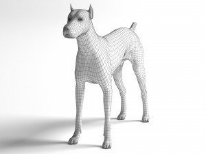 Doberman Dog Modello 3D