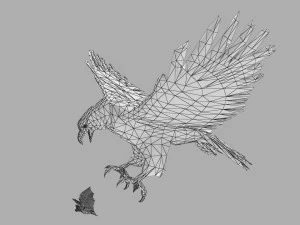 Eagle Attack 3D Model