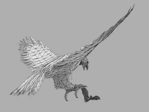 Eagle Attack 3D Model