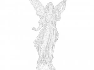 Statue of Lady Geo 3D Model