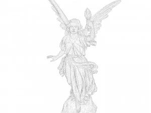 Statue of Lady Geo 3D Model