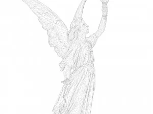 Statue of Lady Geo 3D Model