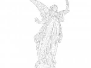 Statue of Lady Geo 3D Model