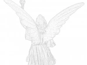 Statue of Lady Geo 3D Model