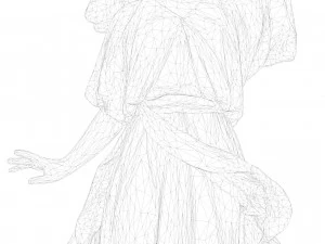 Statue of Lady Geo 3D Model