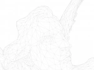 Statue of Lady Geo 3D Model