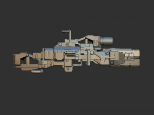 Sci-Fi Rifle Modello 3D
