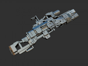 Sci-Fi Rifle Modello 3D