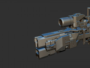 Sci-Fi Rifle Modello 3D