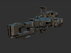 Sci-Fi Rifle Modello 3D