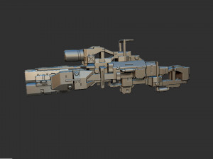 Sci-Fi Rifle Modello 3D