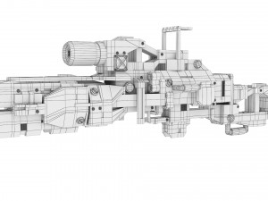 Sci-Fi Rifle Modello 3D
