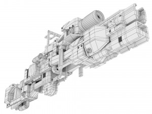 Sci-Fi Rifle Modello 3D