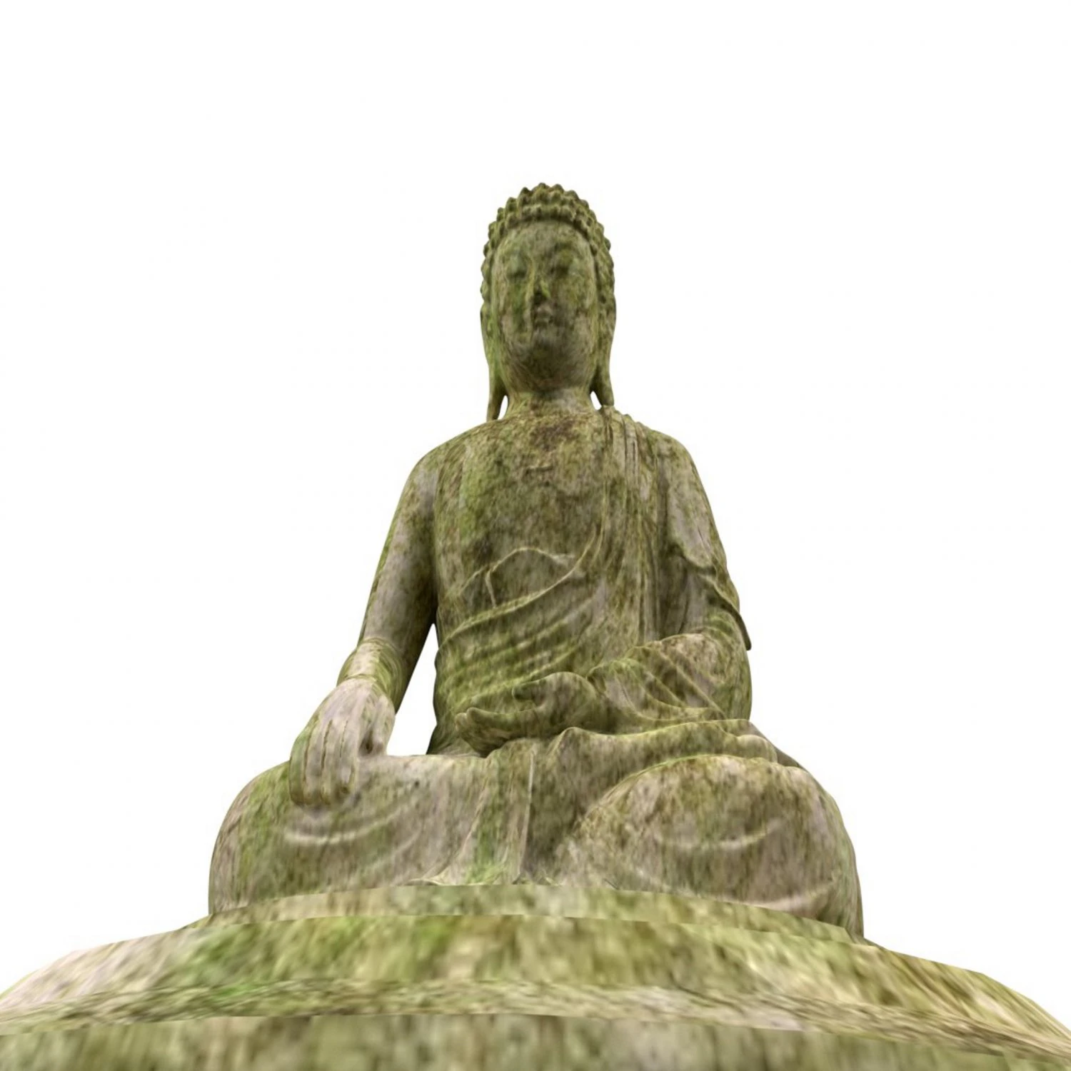 Buddha Statue 3D Model .c4d .max .obj .3ds .fbx .stl .blend 