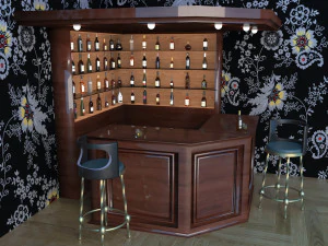 Corner Bar 3D Model