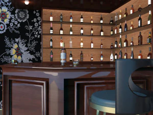 Corner Bar 3D Model
