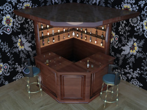 Corner Bar 3D 모델