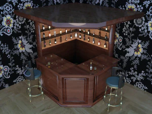 Corner Bar 3D Model
