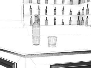 Corner Bar 3D 모델