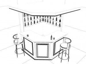 Corner Bar 3D 모델