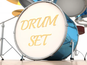 Drum Set 4K 3D Model