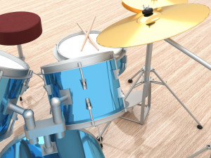 Drum Set 4K 3D Model