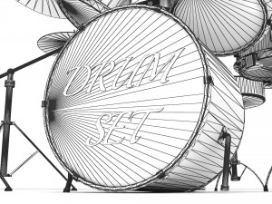 Drum Set 4K 3D Model