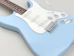 Fender Stratocaster Guitar 3D Model