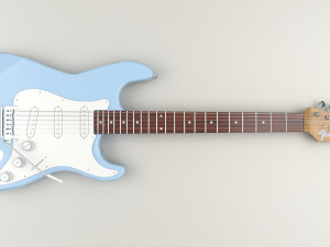 Fender Stratocaster Guitar Modèle 3D