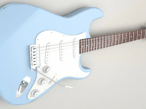 Fender Stratocaster Guitar 3D Model
