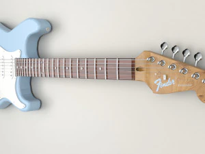 Fender Stratocaster Guitar 3D Model