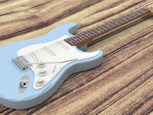 Fender Stratocaster Guitar Modèle 3D