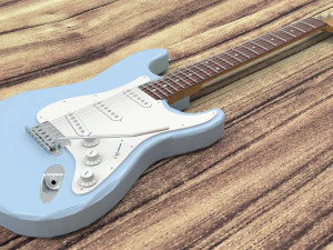 Fender Stratocaster Guitar 3D Model
