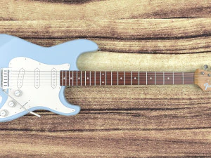 Fender Stratocaster Guitar 3D Model